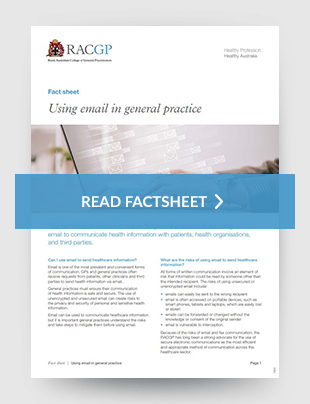Using email in general practice