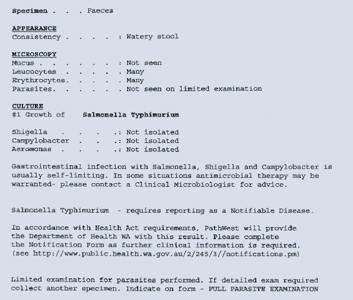 Racgp Stool Culture