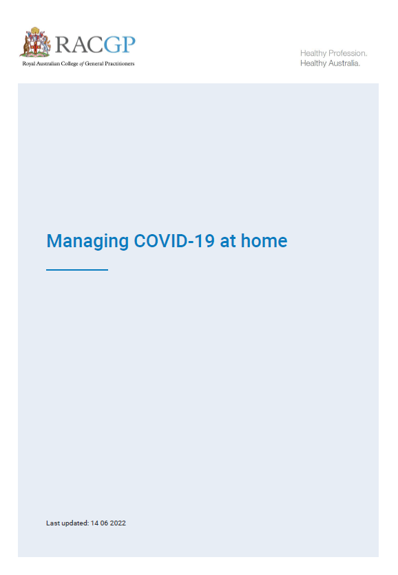 Managing COVID-19 at home