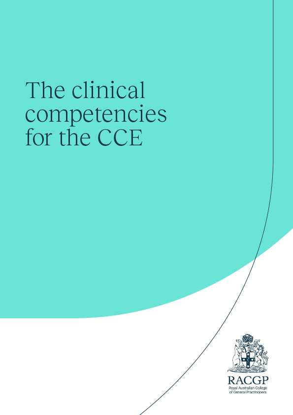 The Clinical Competencies for the CCE