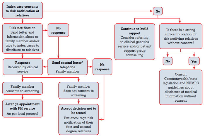 Figure 1. Process of cascade screening family members of index case of familial hypercholesterolaemia