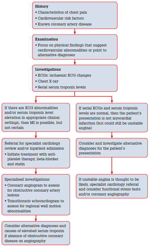 Figure 8. A clinical pathway for the diagnosis of acute MI