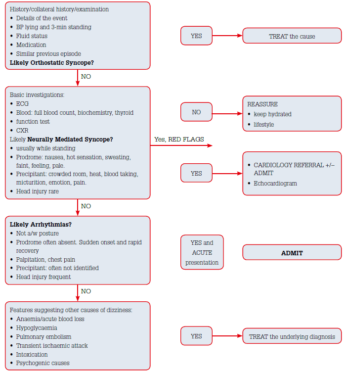 Figure 3: Evaluation of patients with pre-syncope/syncope in GP practice