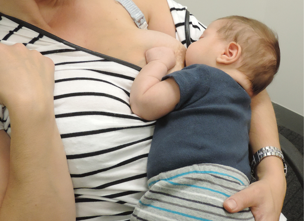 c-segment feed pass pressure to baby