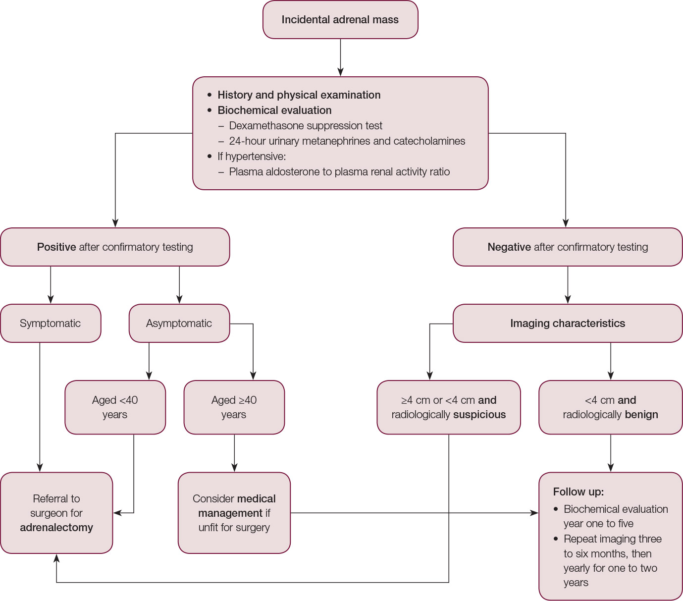 Figure 1 Algorithmic Approach To The Incidental Adrenal Lesion