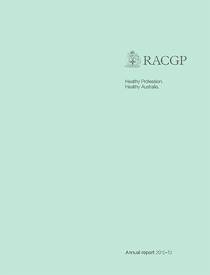 RACGP annual report 2012-13