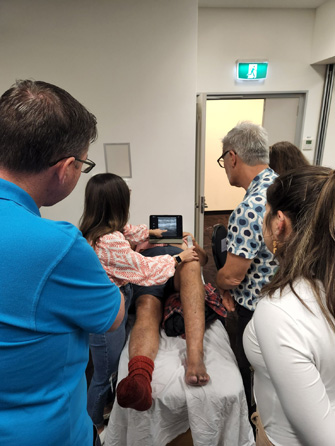 GPs at the RACGP's pre-conference Introduction to point-of-care ultrasound workshop in Gladstone