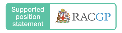 RACGP Supported position statement logo