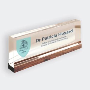 Desk plate