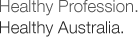 Healthy Profession. Healthy Australia Logo